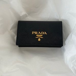 Authentic Prada Saffiano Leather Card Holder